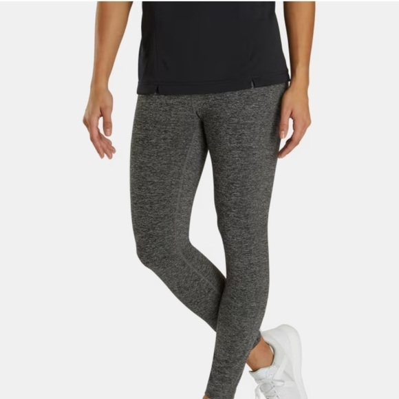 Footjoy Ankle Length Leggings in Charcoal Space Dye - Picture 1 of 6